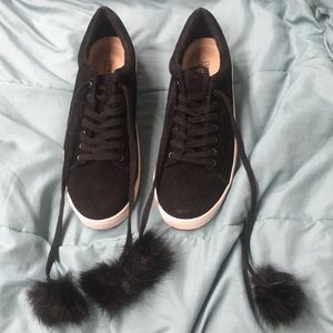 IMNYC Black suede sneaker shoes